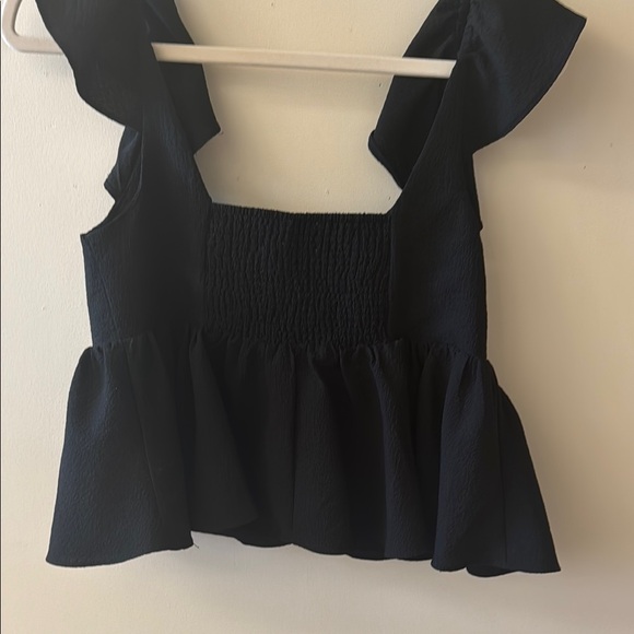 Urban Black Ruffle Top - Picture 4 of 4